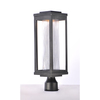 Maxim Salon LED 1-Light 6" Wide Black Outdoor Pole/Post Mount 55900CRBK